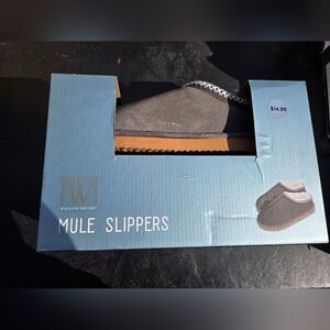 Gray Women's Mule Slippers